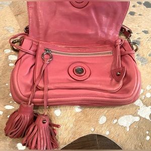 Marc Jacobs Pink Distressed leather shoulder bag